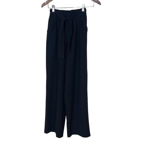 Lululemon Noir Pant *Woven Black Wide Leg Tie Waist Pants- Size 2 - Picture 6 of 14